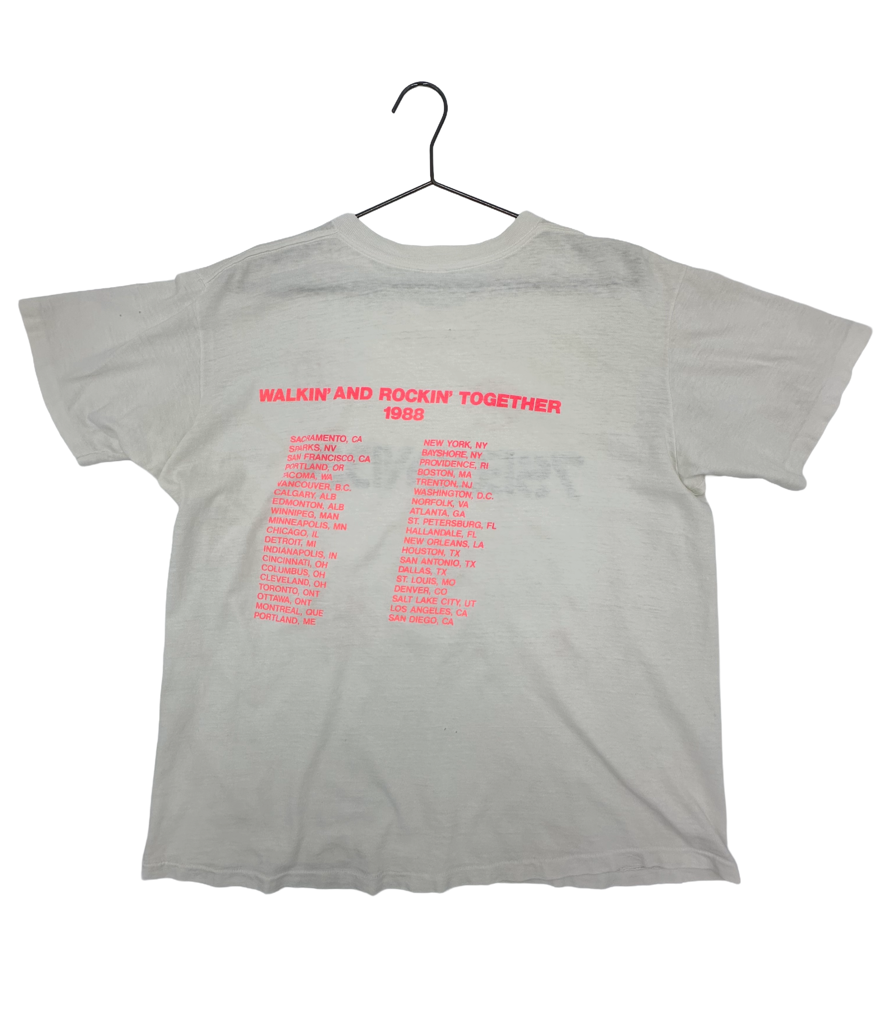7 Seconds 1988 - tour shirt
