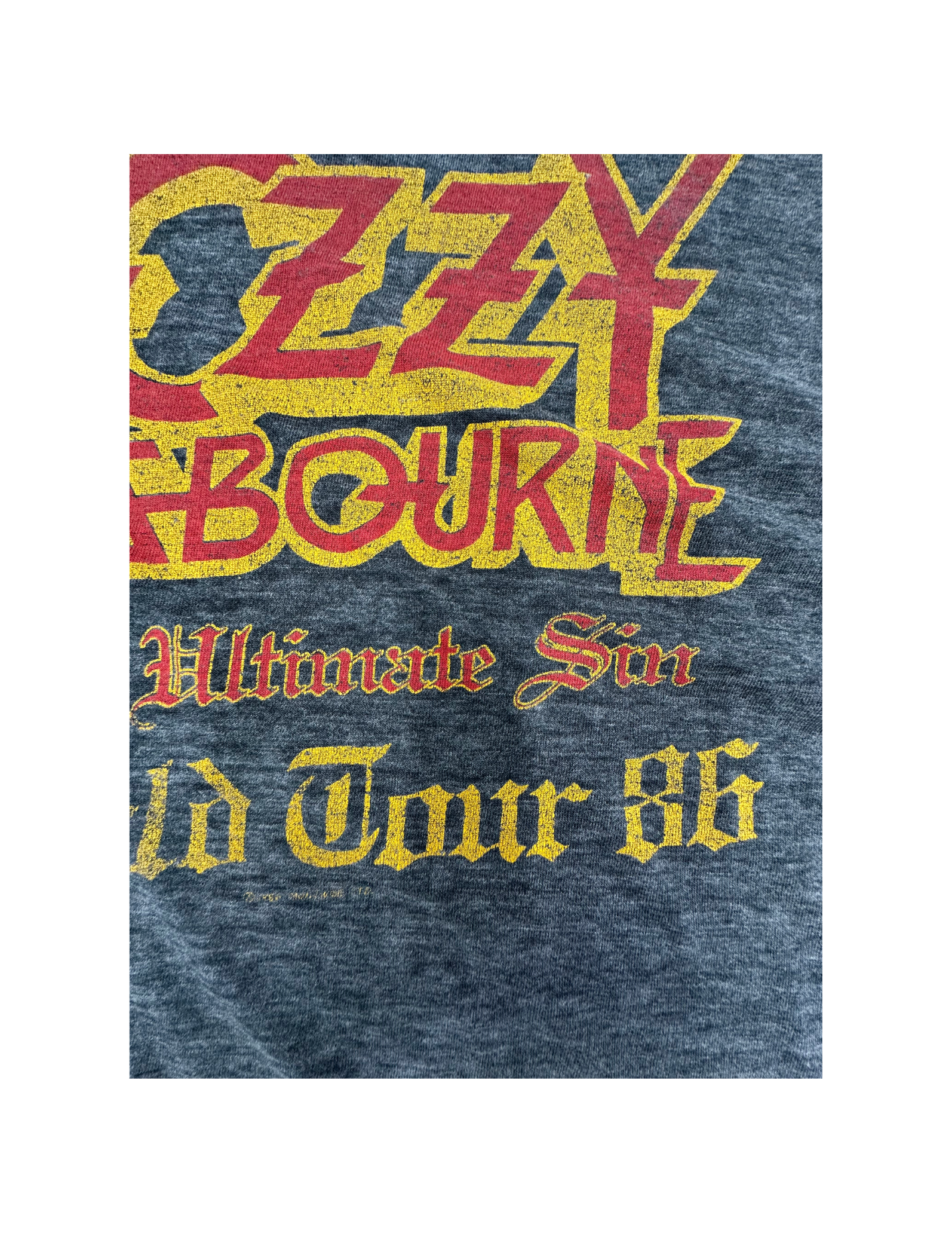 Ozzy Osbourne 1986 - Ultimate Sin tour