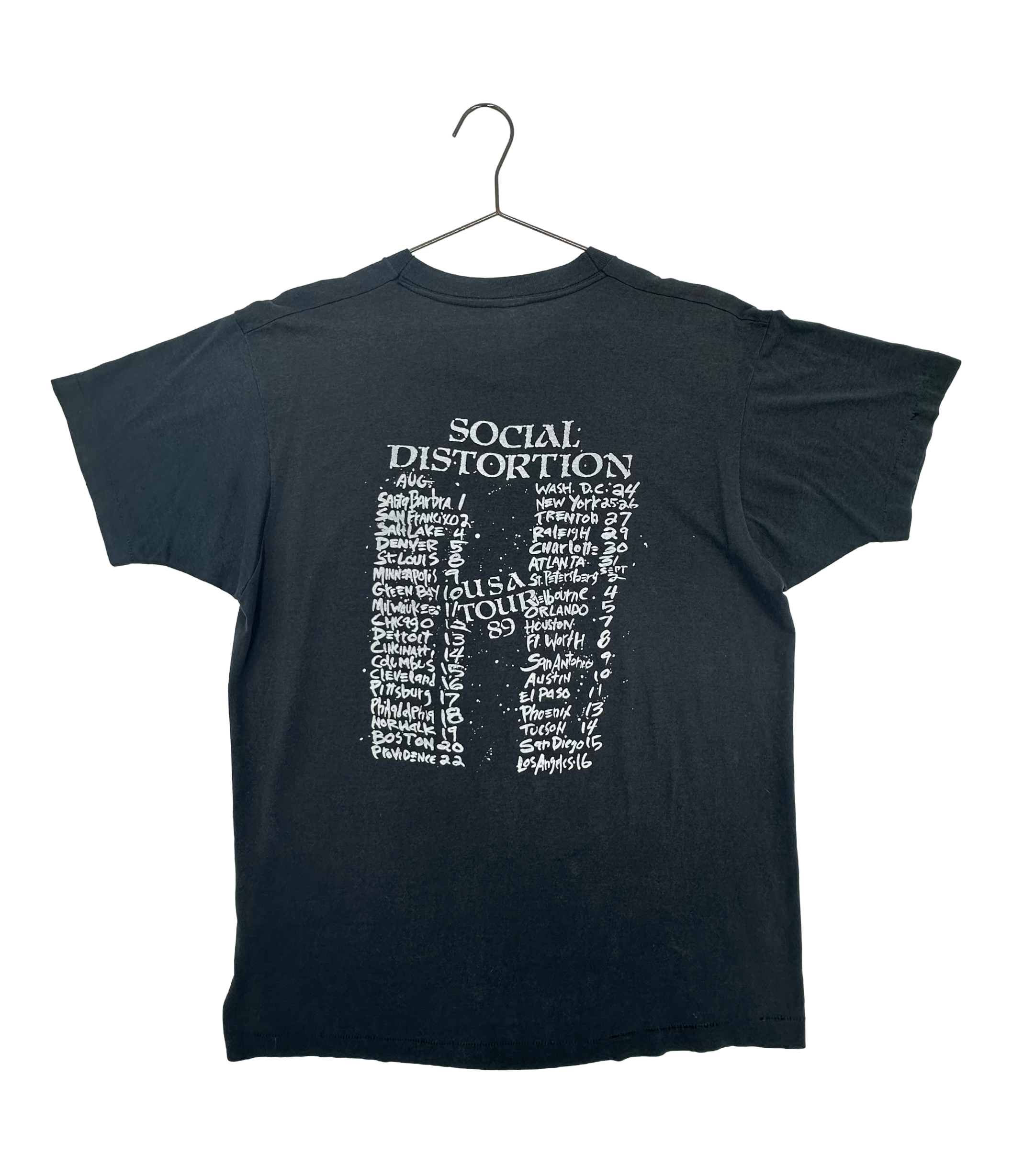 Social Distortion 1989 - tour shirt
