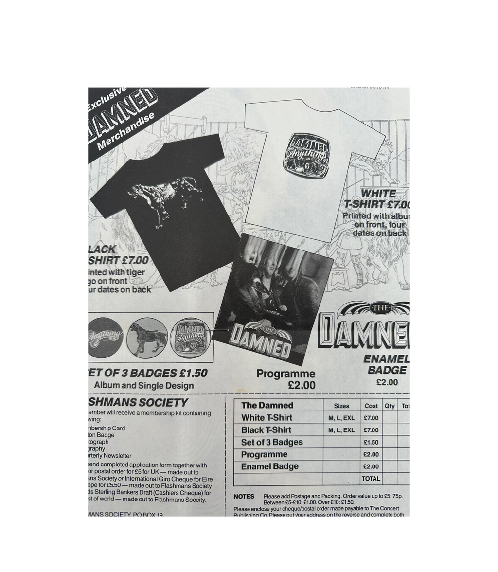 The Damned 1986 - Anything tour