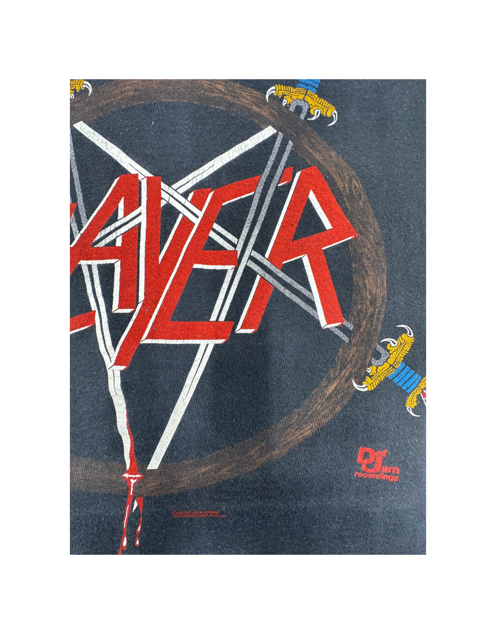 Slayer 1986 – Reign In Blood Tour Shirt