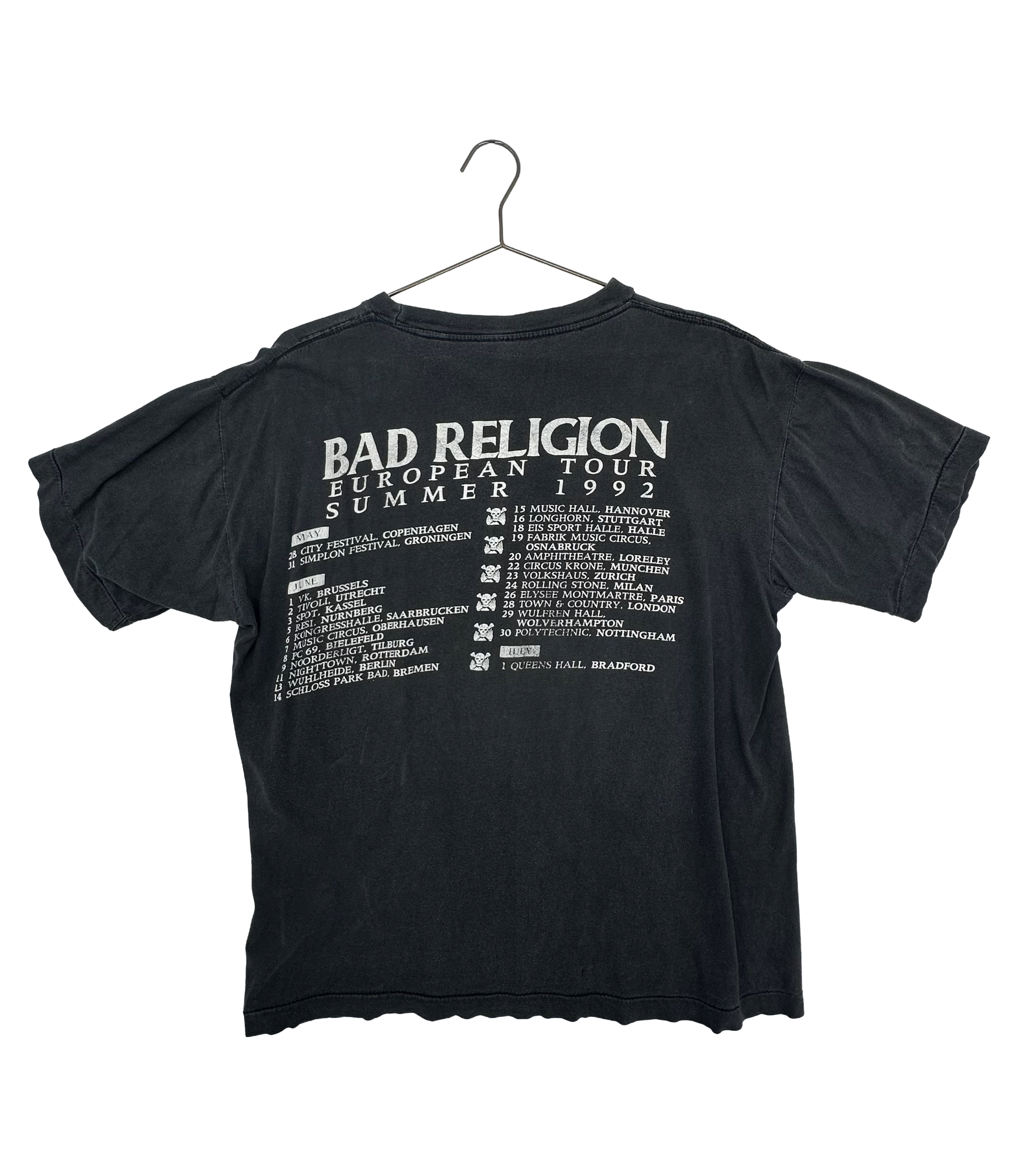 Bad Religion 1992 - Generator European tour shirt