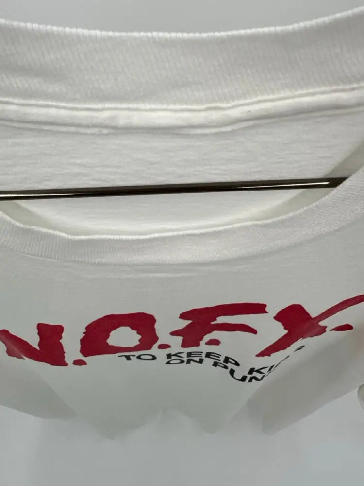 NOFX 1990’s - To Keep Kids On Punk White / XL