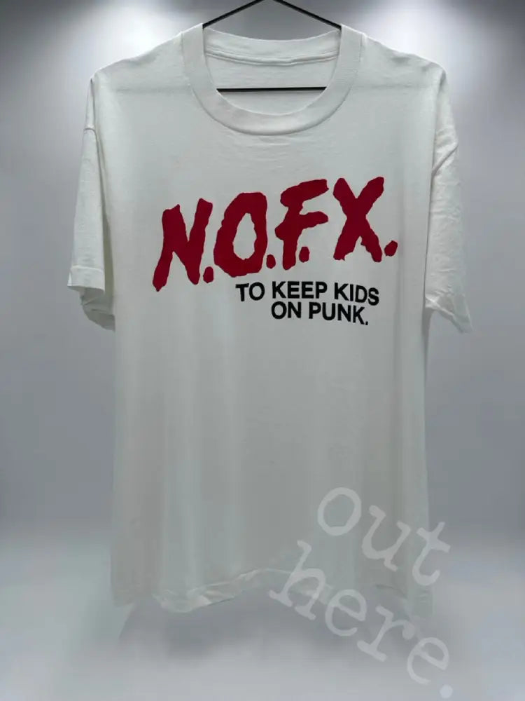 NOFX 1990’s - To Keep Kids On Punk White / XL
