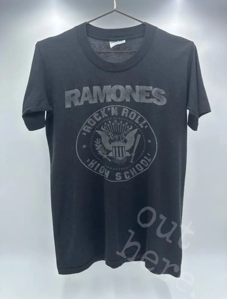 Ramones 1980s – Rock ’n’ Roll High School Black / S